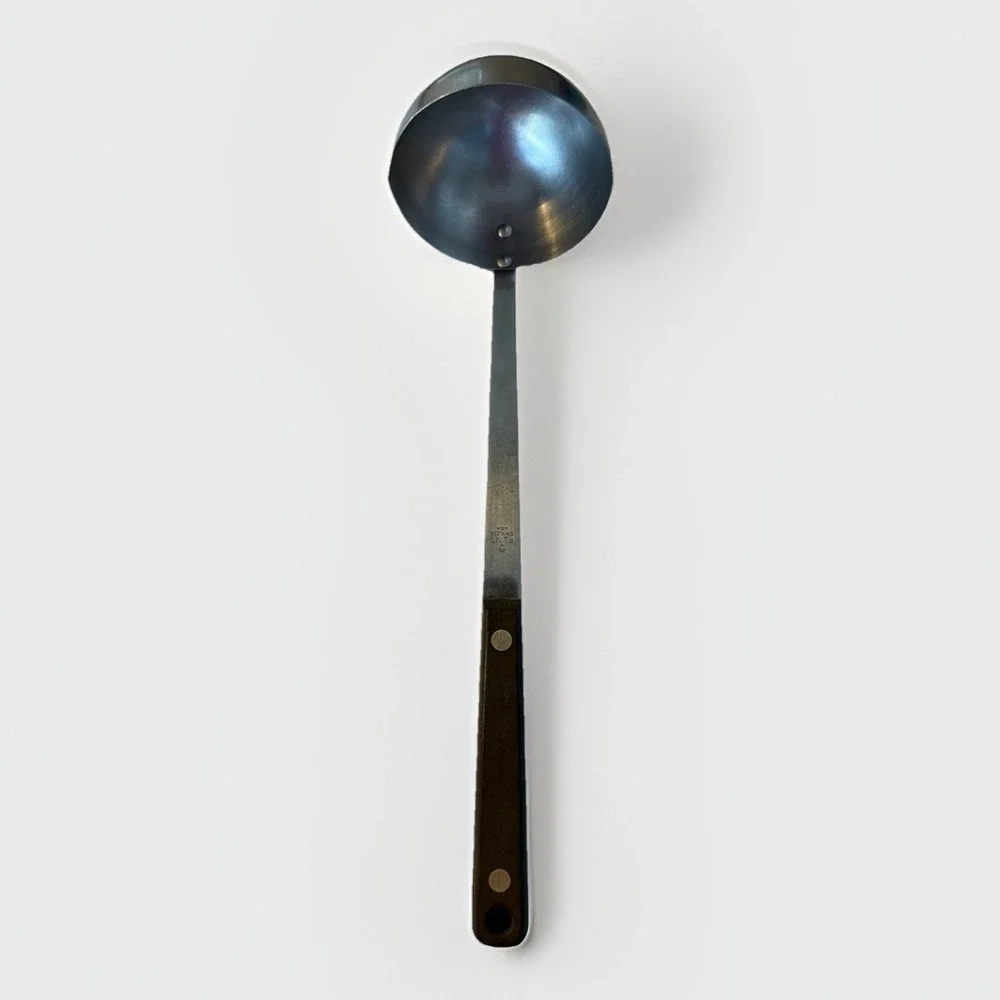 Vintage Flint Arrowhead Stainless Steel Black Handle Ladle‎ Utensil